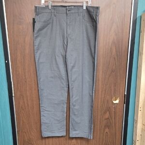 Reaction Kenneth Cole Size 36x30 Black Grey Lightweight Stretch Chino